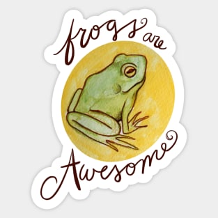 Frogs are awesome Sticker